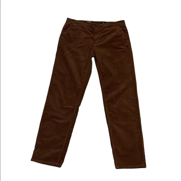AG Adriano Goldschmied Caden Corduroy Trouser in Dark Walnut - Picture 5 of 13